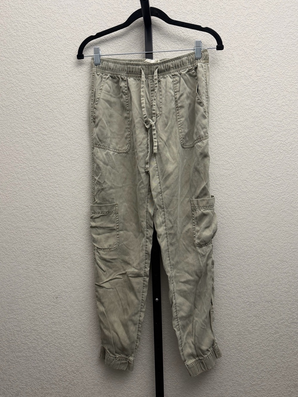 C&C California Women’s Cargo Joggers - Sage Green 100% Tencel Lyocell